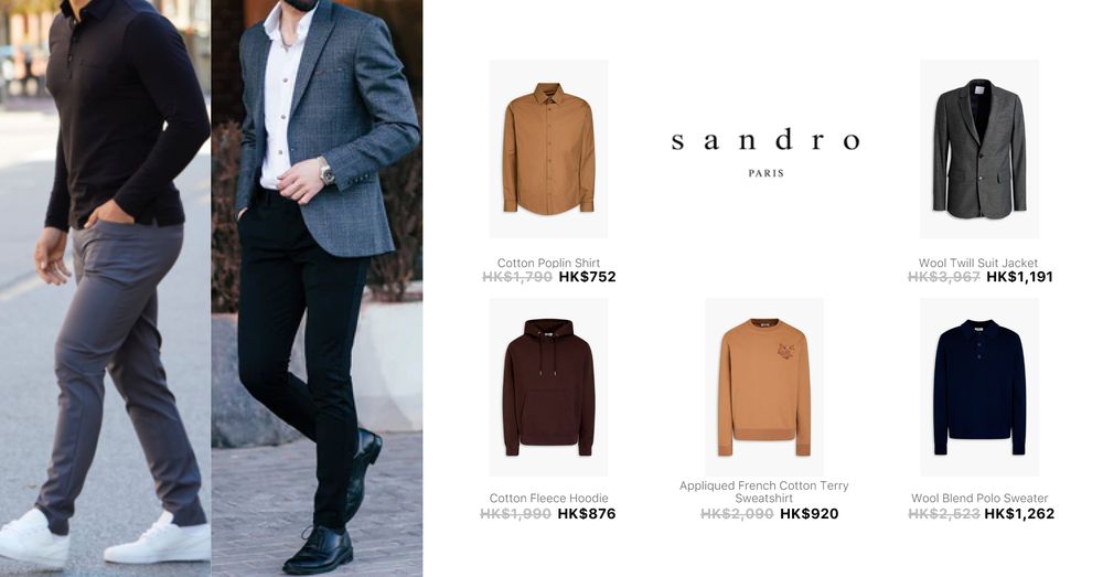 SANDRO MEN CLOTHING | Goxip